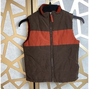 Gymboree S 5-6 brown light weight vest jacket boys